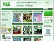 Tablet Screenshot of green-magic.co.uk